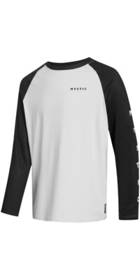 2024 Mystic Mens Bolt Long Sleeve Quickdry Tee 35001.240157 - Black / White